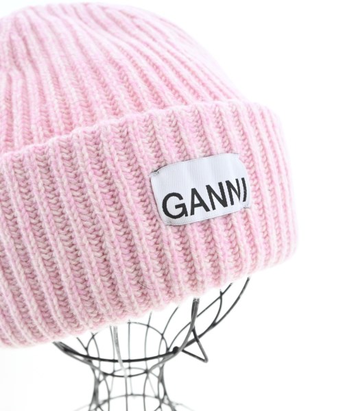 Ganni（ガニー）ニットキャップ・ビーニー ピンク サイズ:- レディース/2200702062100