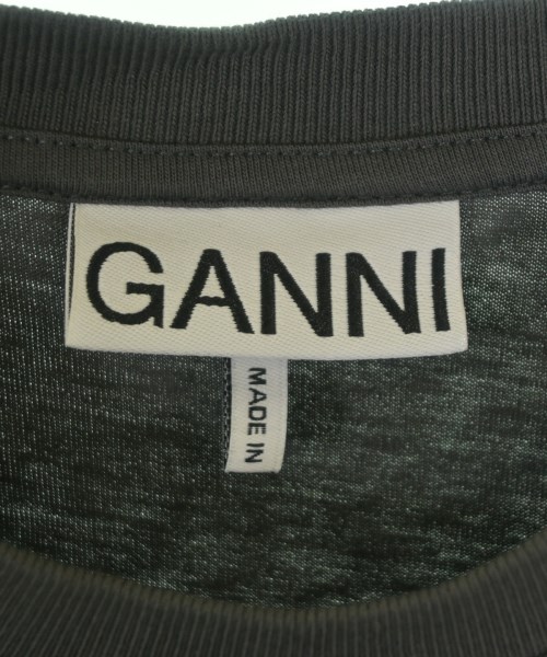 Ganni（ガニー）Tシャツ・カットソー グレー サイズ:L レディース/2200648425052
