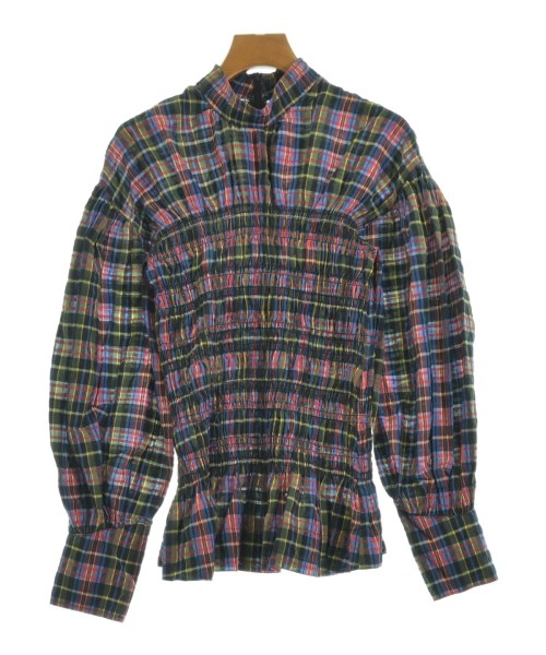 Ganni(ガニー)ブラウス 青 サイズ:38(M位)/2200648909101