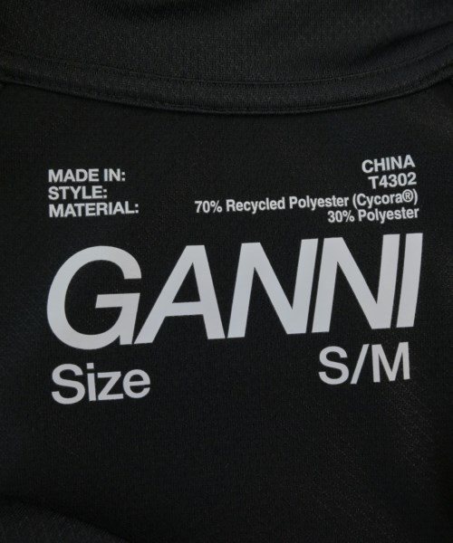 Ganni（ガニー）Tシャツ・カットソー 黒 サイズ:S/M(M位) レディース/2200641963162