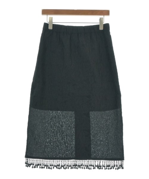 Ganni(ガニー)ひざ丈スカート 黒 サイズ:36(S位)/2200660016016