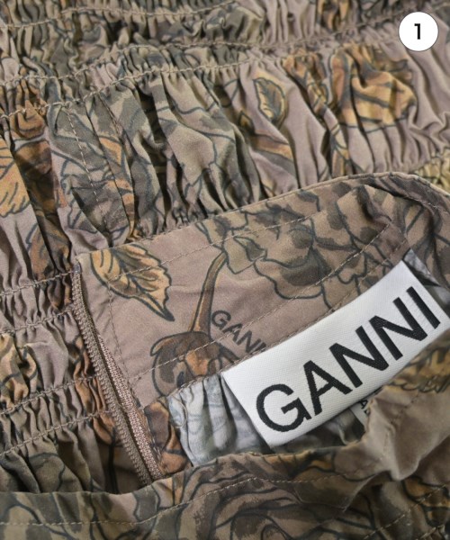 Ganni（ガニー）ブラウス 茶 サイズ:34(XS位) レディース/2200658338069