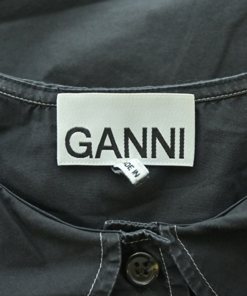Ganni（ガニー）カジュアルシャツ 黒 サイズ:36(S位) レディース/2200659174116