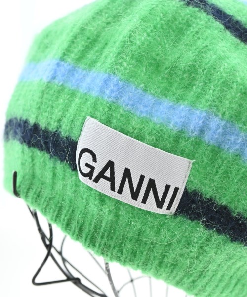 Ganni（ガニー）ハンチング・ベレー帽 緑 サイズ:ONE レディース/2200715204016