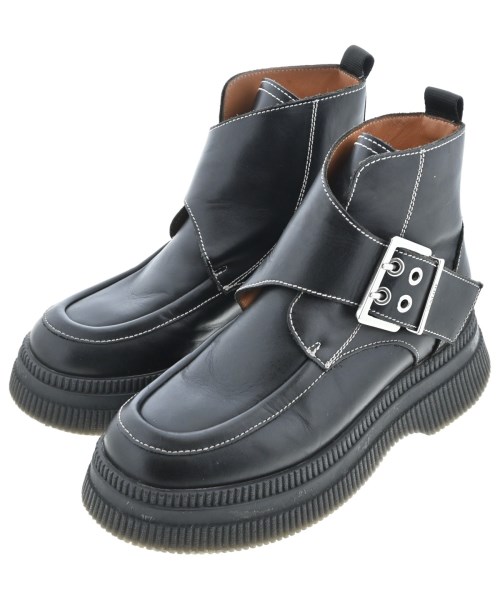 Ganni(ガニー)ブーツ 黒 サイズ:EU38(24.5cm位)/2200645641011