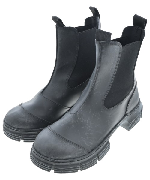 Ganni(ガニー)ブーツ 黒 サイズ:EU38(24.5cm位)/2200646287027