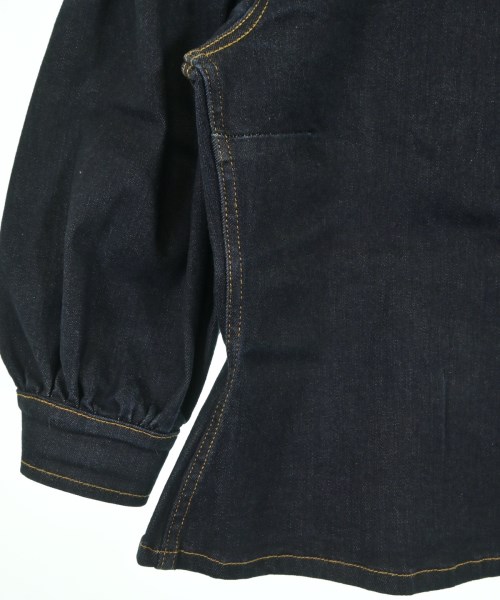 Ganni（ガニー）ブラウス 紺 サイズ:32(XXS位) レディース/2200645984231