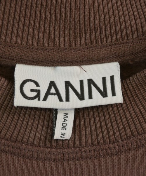 Ganni（ガニー）スウェット 茶 サイズ:S レディース/2200623939024