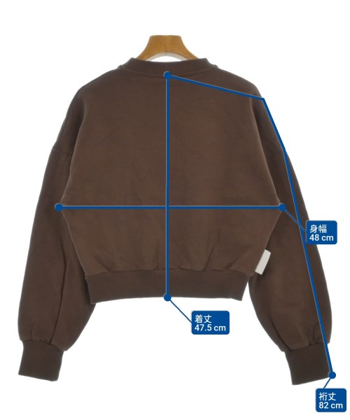 Ganni（ガニー）スウェット 茶 サイズ:S レディース/2200623939024