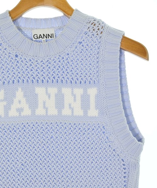 Ganni（ガニー）ベスト 青 サイズ:S レディース/2200704125049