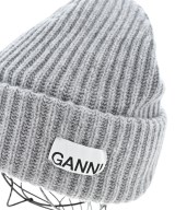 Ganni（ガニー）ニットキャップ・ビーニー グレー サイズ:ONE レディース/2200704125445