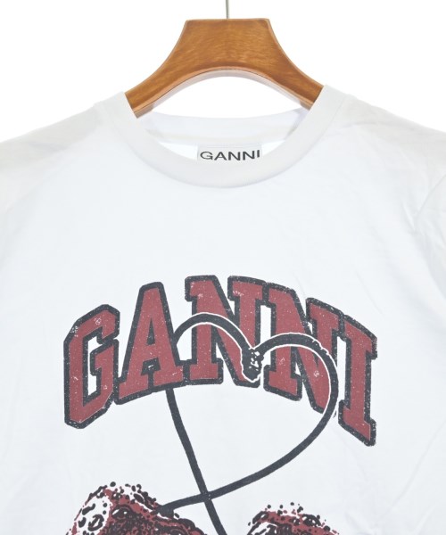 Ganni（ガニー）Tシャツ・カットソー 白 サイズ:S レディース/2200704599031
