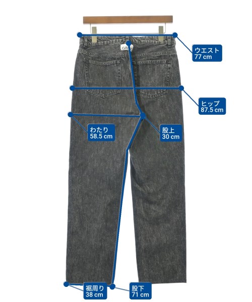 Ganni（ガニー）デニムパンツ 黒 サイズ:29(L位) レディース/2200663017041