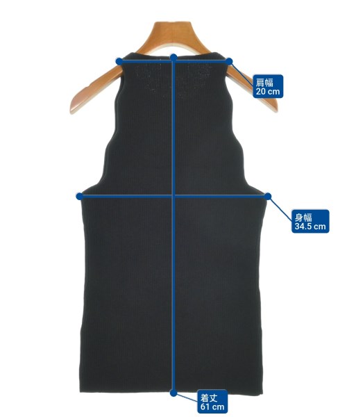 Ganni（ガニー）ベスト/ノースリーブ 黒 サイズ:L レディース/2200658526022