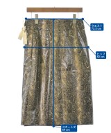 Ganni（ガニー）ひざ丈スカート ベージュ サイズ:36(S位) レディース/2200668012034