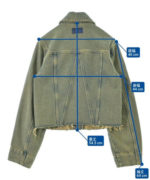 Ganni（ガニー）デニムジャケット 紺 サイズ:34(XS位) レディース/2200671654016