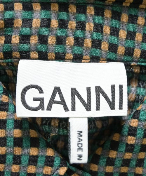 Ganni（ガニー）シャツワンピース 緑 サイズ:42(L位) レディース/2200723999232