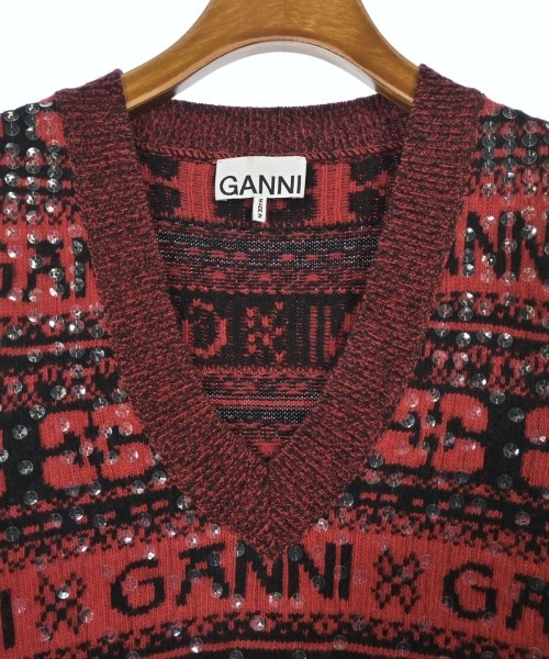 Ganni（ガニー）ベスト 赤 サイズ:XXS レディース/2200731634026
