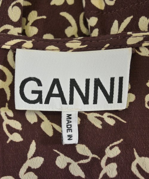 Ganni（ガニー）ブラウス 茶 サイズ:34(XS位) レディース/2200733851100