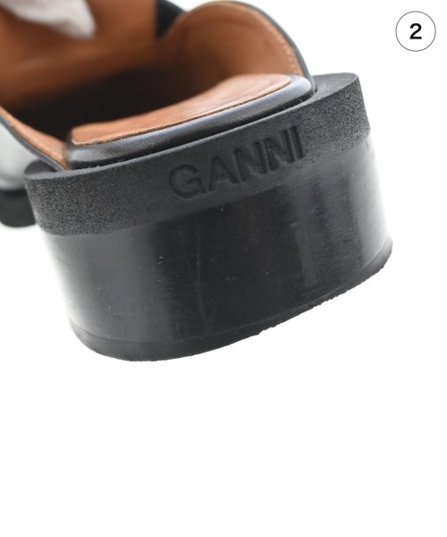 Ganni（ガニー）ドレスシューズ/ローファー 黒 サイズ:EU38(24.5cm位) レディース/2200721733142