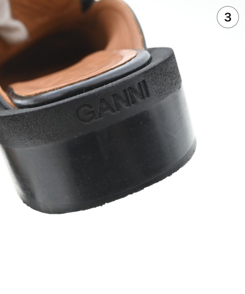 Ganni（ガニー）ドレスシューズ/ローファー 黒 サイズ:EU38(24.5cm位) レディース/2200721733142