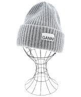 Ganni（ガニー）ニットキャップ・ビーニー グレー サイズ:ONE レディース/2200725231200