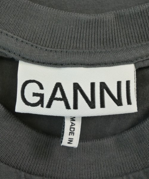 Ganni（ガニー）Tシャツ・カットソー グレー サイズ:S レディース/2200679392095