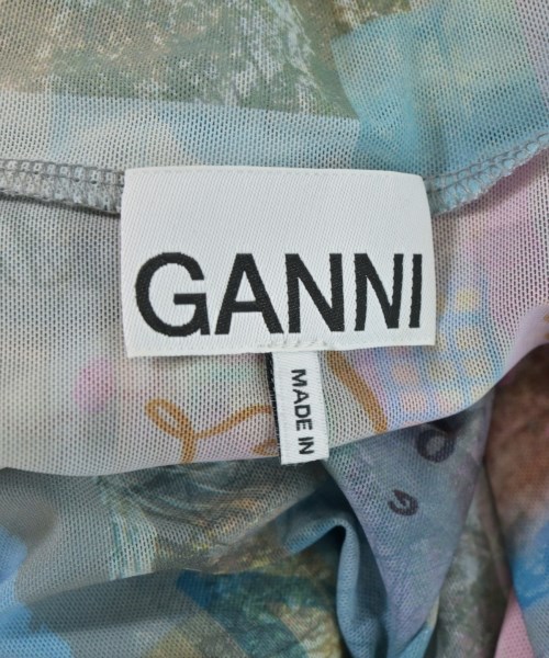 Ganni（ガニー）Tシャツ・カットソー 青 サイズ:36(S位) レディース/2200687393084
