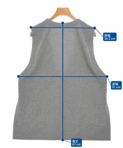 COMME CA（コムサ）ベスト 白 サイズ:11(L位) レディース/2200619148102