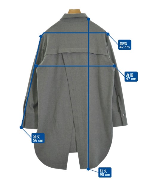 COMME CA（コムサ）カジュアルシャツ グレー サイズ:9(M位) レディース/2200630442012