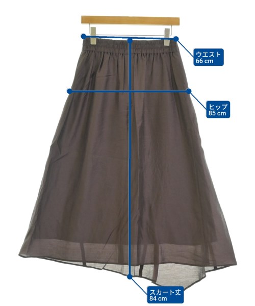 COMME CA（コムサ）ロング・マキシ丈スカート 茶 サイズ:9(M位) レディース/2200675910132