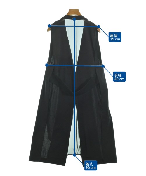 COMME CA（コムサ）ベスト 黒 サイズ:9(M位) レディース/2200635431097