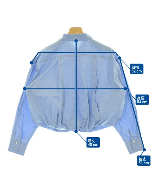 COMME CA（コムサ）カジュアルシャツ 青 サイズ:9(M位) レディース/2200671243050