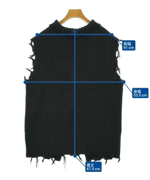 PERVERZE（パーバーズ）ベスト 黒 サイズ:F レディース/2200620660099