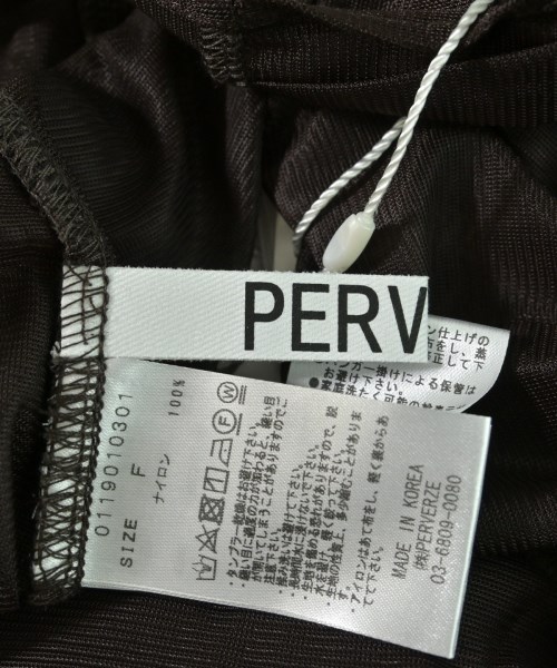 PERVERZE（パーバーズ）ワンピース 茶 サイズ:F レディース/2200674788015