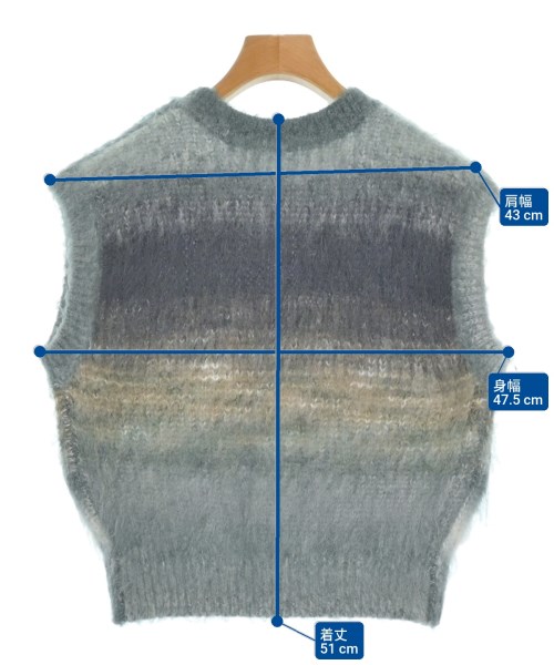 PERVERZE（パーバーズ）ベスト グレー サイズ:-(M位) レディース/2200657201029