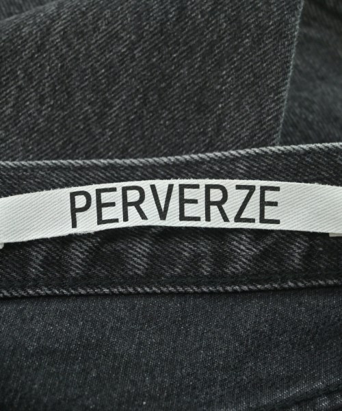 PERVERZE（パーバーズ）デニムパンツ 黒 サイズ:1(S位) レディース/2200637516037