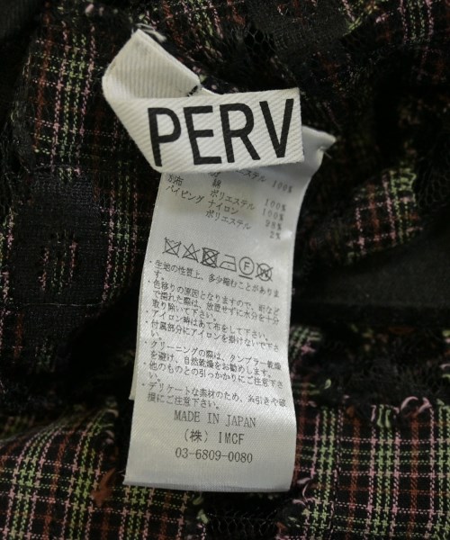 PERVERZE（パーバーズ）ひざ丈スカート 黒 サイズ:M レディース/2200634240065