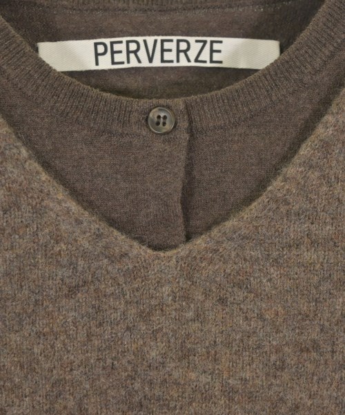 PERVERZE（パーバーズ）ニット・セーター 茶 サイズ:F レディース/2200634240089