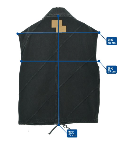 PERVERZE（パーバーズ）カジュアルシャツ 黒 サイズ:F メンズ/2200651643030