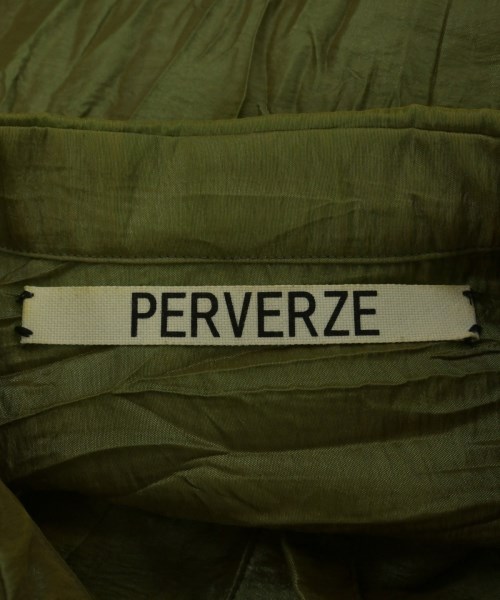 PERVERZE（パーバーズ）カジュアルシャツ カーキ サイズ:F レディース/2200713147063