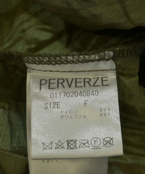 PERVERZE（パーバーズ）カジュアルシャツ カーキ サイズ:F レディース/2200713147063
