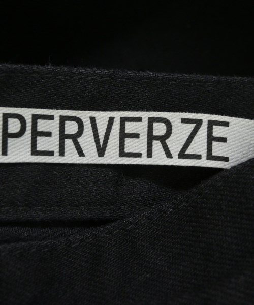 PERVERZE（パーバーズ）デニムパンツ 黒 サイズ:1(S位) レディース/2200728371118