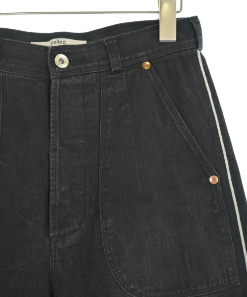 pelleq（ペレック）デニムパンツ 黒 サイズ:36(S位) レディース/2200659277350
