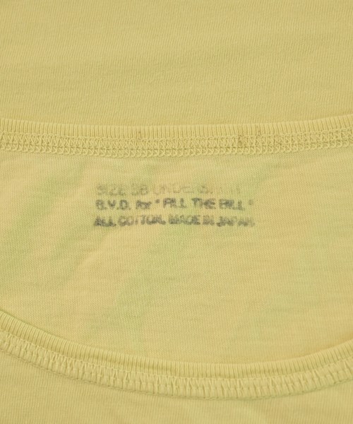 Fill the Bill（フィル　ザ　ビル）Tシャツ・カットソー 黄 サイズ:38(M位) メンズ/2200605274099