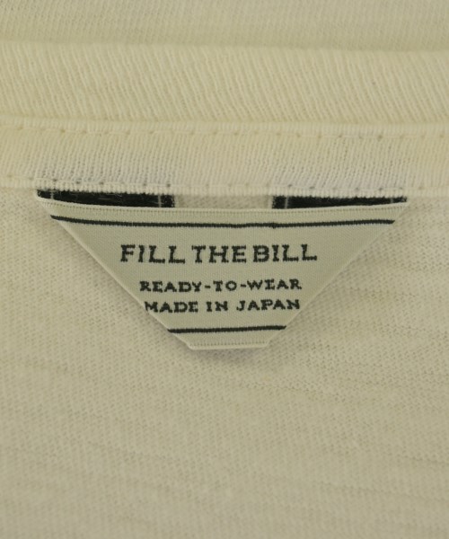 Fill the Bill（フィル　ザ　ビル）Tシャツ・カットソー 白 サイズ:0(XS位) メンズ/2200732209292