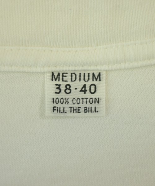 Fill the Bill（フィル　ザ　ビル）Tシャツ・カットソー 白 サイズ:1(S位) メンズ/2200717249046