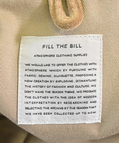 Fill the Bill（フィル　ザ　ビル）トレンチコート ベージュ サイズ:F レディース/2200614054019