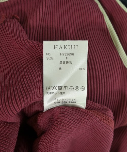 HAKUJI（ハクジ）タンクトップ 赤 サイズ:F レディース/2200710442253