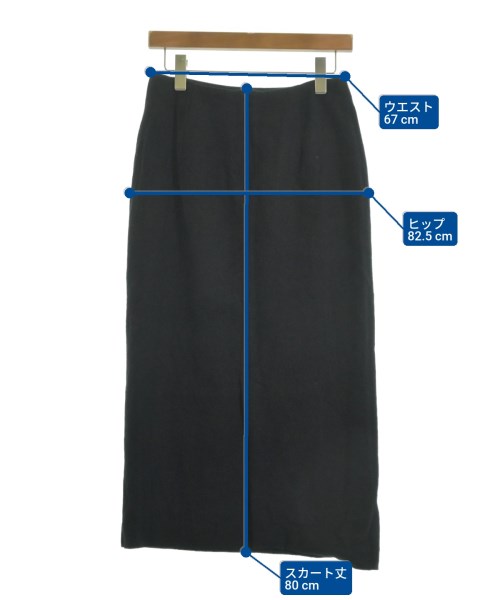 AK+1 by EFFE BEAMS（エーケーワンバイエッフェビームス）ロング・マキシ丈スカート 黒 サイズ:38(M位) レディース/2200622041193